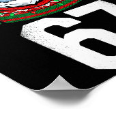 Ugly Christmas Sweater Yeti Gorilla Reindeer 67  ポスター (角)