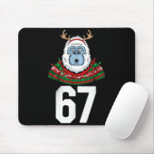 Ugly Christmas Sweater Yeti Gorilla Reindeer 67  マウスパッド (マウス)