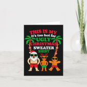 Ugly Christmas Too Hot Christmas  カード (正面)