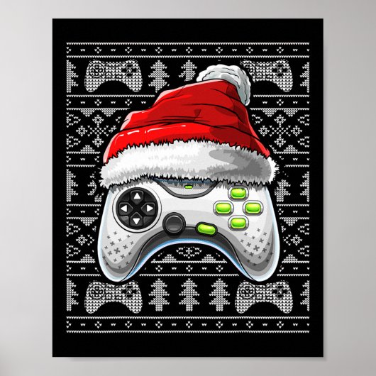 Ugly Christmas Video Game Controller Christmas Gam ポスター (正面)