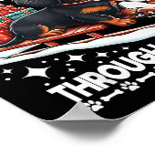 Ugly Dachshund Christmasthrough The Snow Gift Chri ポスター (角)