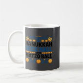 Ugly Hanukkah Deck Hall With Matzo Ball Chanukah  コーヒーマグカップ (左)