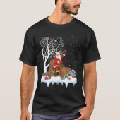 Ugly Platypus Xmas Gift Santa Riding Platypus Chri Tシャツ (正面)