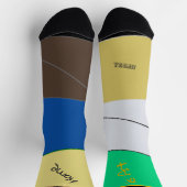 Ugly squares, text and colors ソックス (上部)