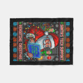 Ugly Support s Rebooting Santa Tech フリースブランケット (正面(横))