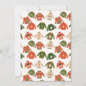 Ugly Sweater Christmas Birthday party  招待状 (裏面)