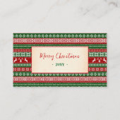 Ugly Sweater Christmas Free Drink Party Ticket 割引カード (裏面)