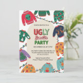 Ugly Sweater Christmas Party 招待状 (スタンド正面)