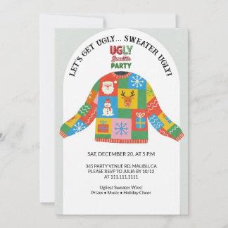 Ugly Sweater Christmas Party  招待状