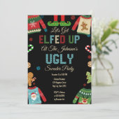 Ugly Sweater Christmas Party 招待状 (スタンド正面)