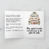 Ugly Sweater Christmas Party Folded Invitation 招待状 (内部)
