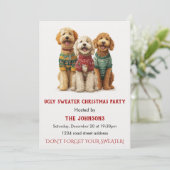 Ugly Sweater Christmas Party Invitation 招待状 (スタンド正面)