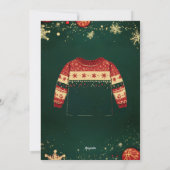 Ugly Sweater Christmas Party Invitation 招待状 (裏面)