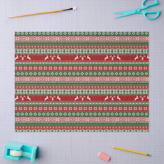 Ugly Sweater Christmas Tissue Paper 薄葉紙 (クラフト)