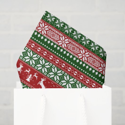 Ugly Sweater Christmas Tissue Paper 薄葉紙 (ギフトバッグ)