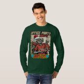 Ugly sweater Christmas zombies brains comic book Tシャツ (正面フル)