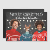Ugly Sweater Family Christmas Card ,Funny Christma (正面/裏面)