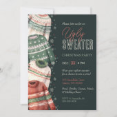 Ugly Sweater Holiday Christmas Party 招待状 (正面)