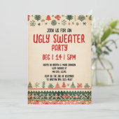 Ugly sweater Invitation | Christmas Holiday Invite 招待状 (スタンド正面)