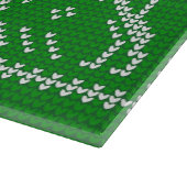 Ugly sweater jingle bells Christmas deers green  カッティングボード (角)