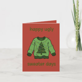 ‘Ugly sweater’ kerst カード