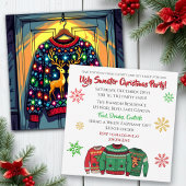 Ugly Sweater Party Funny Christmas  招待状
