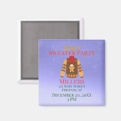 Ugly Sweater Party Reminder マグネット (正面/裏面)