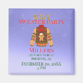 Ugly Sweater Party Reminder マグネット (正面)