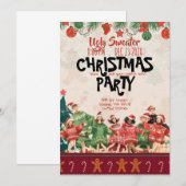Ugly Sweater Teen Christmas Party Invitation 招待状 (正面/裏面)