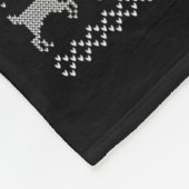 Ugly Sweater Xmas Lights Santa Hammerhead Shark Ch フリースブランケット (角)