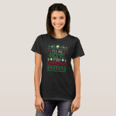 Ugly Xmas I'll Be Home For Christmas Volleyball Tシャツ (正面フル)