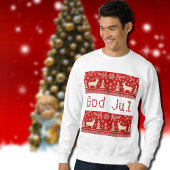 ugly Xmas -kintted look motifs スウェットシャツ