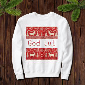 ugly Xmas -kintted look motifs スウェットシャツ