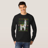 Ugly Xmas Sweater Style Lighting Alpaca Christmas  Tシャツ (正面フル)
