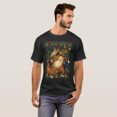 Ugly Xmas Sweater Style Lighting Anteater Christma Tシャツ (正面フル)