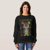 Ugly Xmas Sweater Style Lighting Armadillo Christm スウェットシャツ (正面フル)