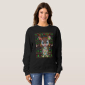 Ugly Xmas Sweater Style Lighting Armadillo Christm スウェットシャツ (正面フル)