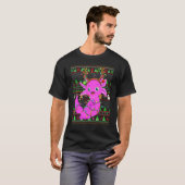 Ugly Xmas Sweater Style Lighting Axolotl Christmas Tシャツ (正面フル)