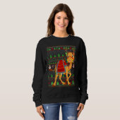Ugly Xmas Sweater Style Lighting Camel Christmas スウェットシャツ (正面フル)