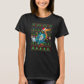 Ugly Xmas Sweater Style Lighting Dodo Bird Christm Tシャツ (正面)