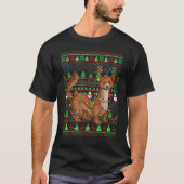 Ugly Xmas Sweater Style Lighting Mongoose Christma Tシャツ (正面)