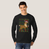Ugly Xmas Sweater Style Lighting Reindeer Christma Tシャツ (正面フル)