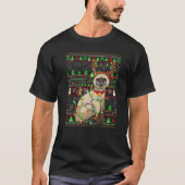 Ugly Xmas Sweater Style Lighting Siamese Cat Chris Tシャツ (正面)