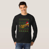 Ugly Xmas Sweater Style Lighting Trumpet Christmas Tシャツ (正面フル)