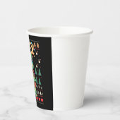 Ugly Xmas Sweater Style Lighting Turtle Christmas 紙コップ (左)