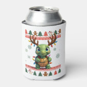 Ugly Xmas Sweater Style Lighting Turtle Christmas 缶クーラー (缶正面)