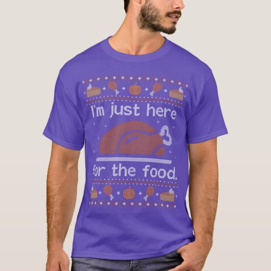 Uglyhangiving こちらは食料目当て家族 tシャツ (正面)