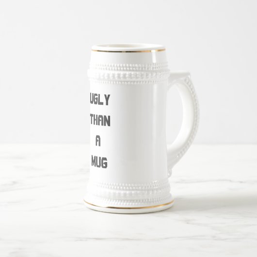 UglyThanAMUG ビールジョッキ (正面右)
