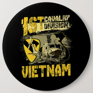 Uh1ホイヘリ第1騎兵師団ベトナムV 缶バッジ