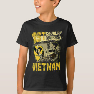 Uh1ホイヘリ第1騎兵師団ベトナムV Tシャツ